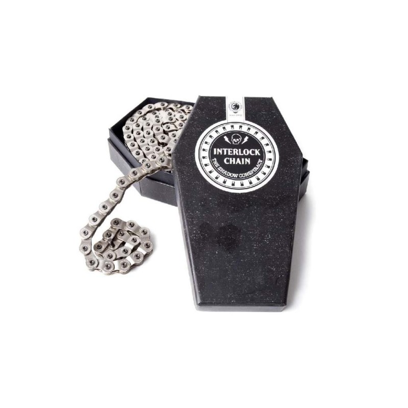CHAINE BMX SHADOW INTERLOCK ARGENT